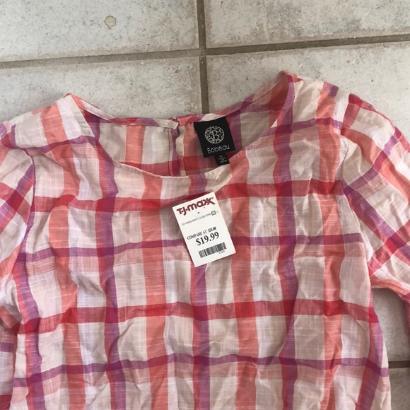 Peplum checkered shirt - Picture 2 of 2